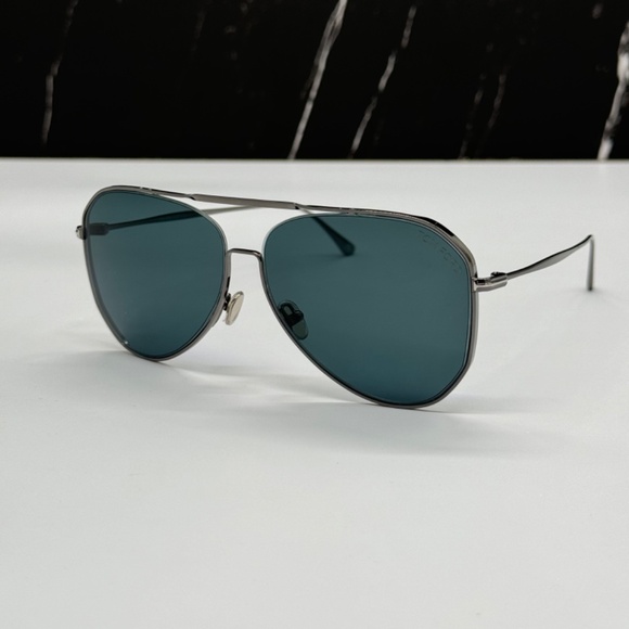 NEW TOM FORD TF853 12V UNISEX AVIATOR SUNGLASSES TOM FORD CHARLES-02 FT0853/S - Picture 3 of 11